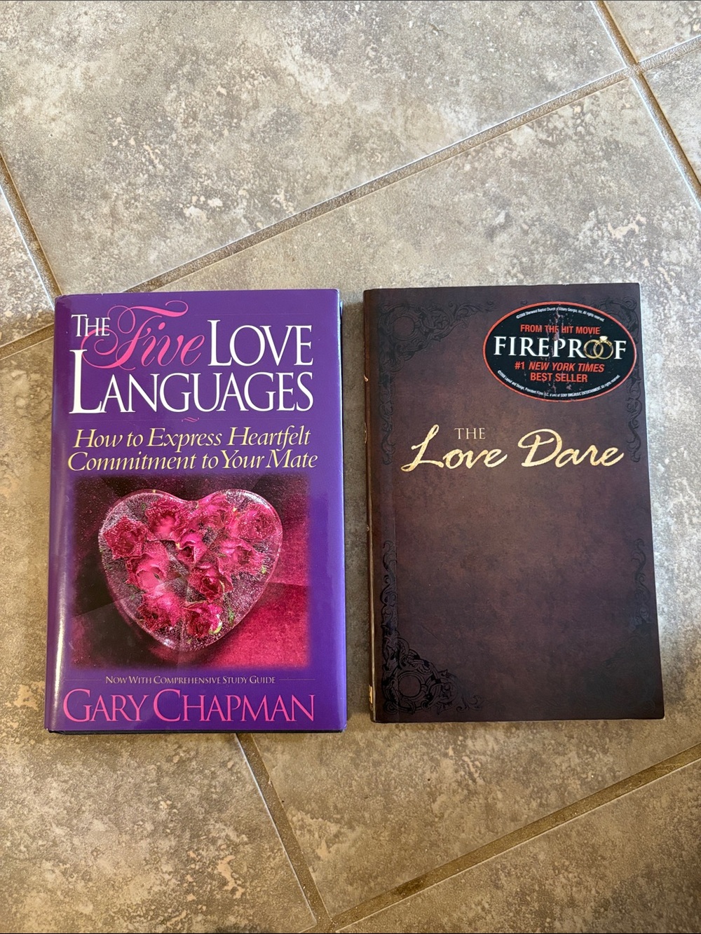 The Five Love Languages (hard cover)& The Love Dare (paperback)